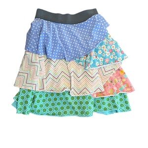Matilda Jane Girls Size 10 Its A Wonderful Parade Tabitha Layered Tiered Skirt M